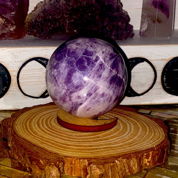 Lepidolite Crystal Ball - Picture 3 of 4